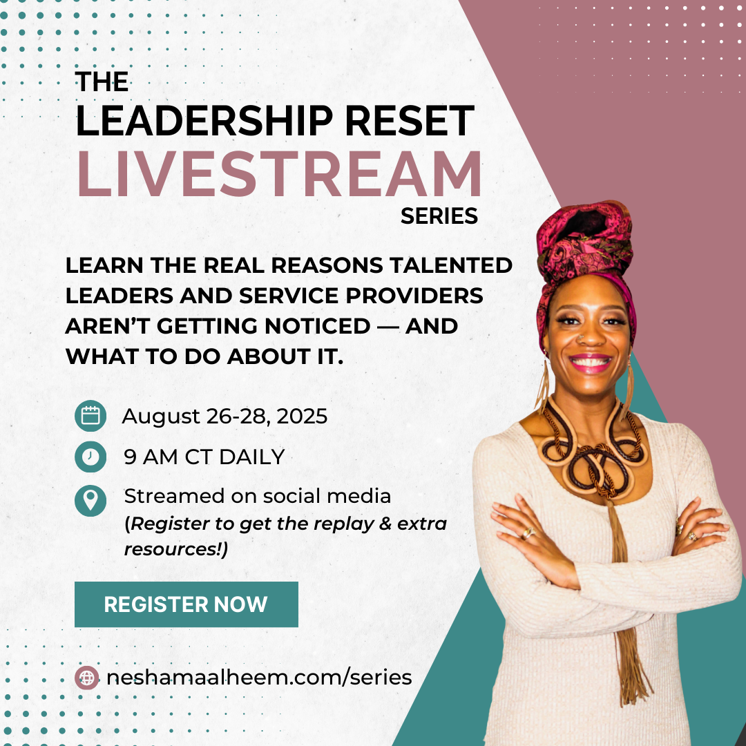 The Leadership Reset Livestream Series | Neshama Alheem